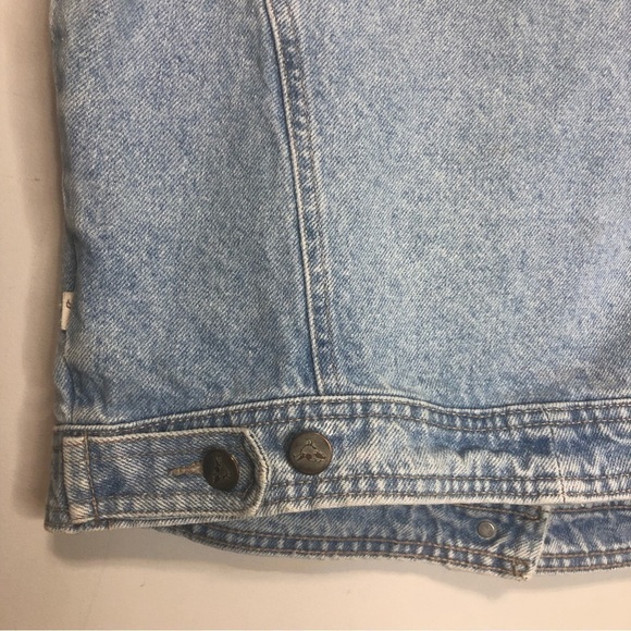 Vintage Eldorado Cotton Denim Button Up Vest, size L (fits like a M) - Picture 5 of 9